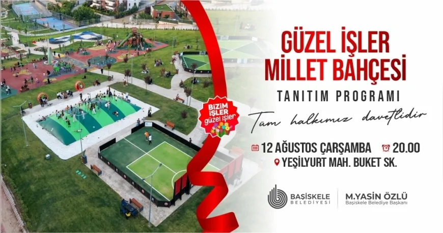 Başiskele Belediye Başkanı M. Yasin Özlü: “Güzel İşler Millet Bahçemizin tanıtım programında sizleri aramızda görmekten mutluluk duyarım”