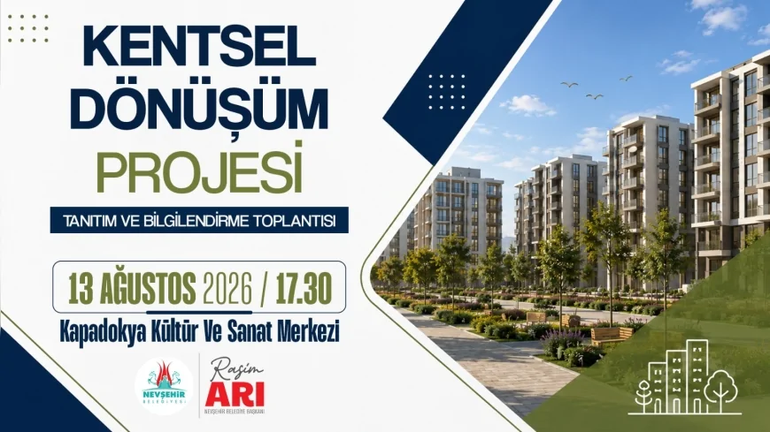 Nevşehir Belediyesi İbrahimpaşa ve 20 Temmuz Mahallelerindeki Revize Kentsel Dönüşüm Projesini Hak Sahiplerine Sunuyor