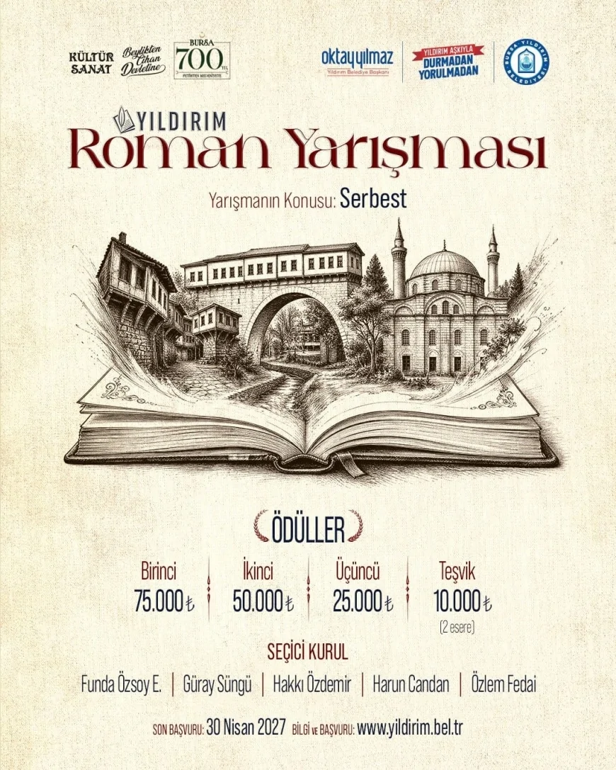 Yıldırım Belediyesi Roman Yarışması ile Edebiyat Dünyasına Yeni Eserler ve Yazarlar Kazandıracak