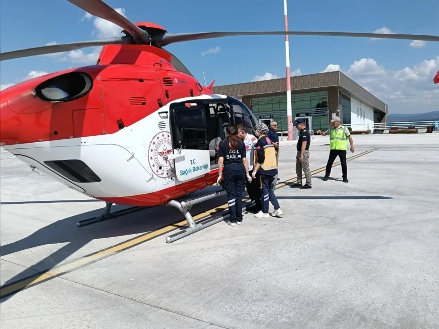 Sağlık Bakanlığı Ambulans Helikopteriyle Kastamonu’dan Ankara’ya 51 Yaşındaki İnme Hastası Başarıyla Nakledildi
