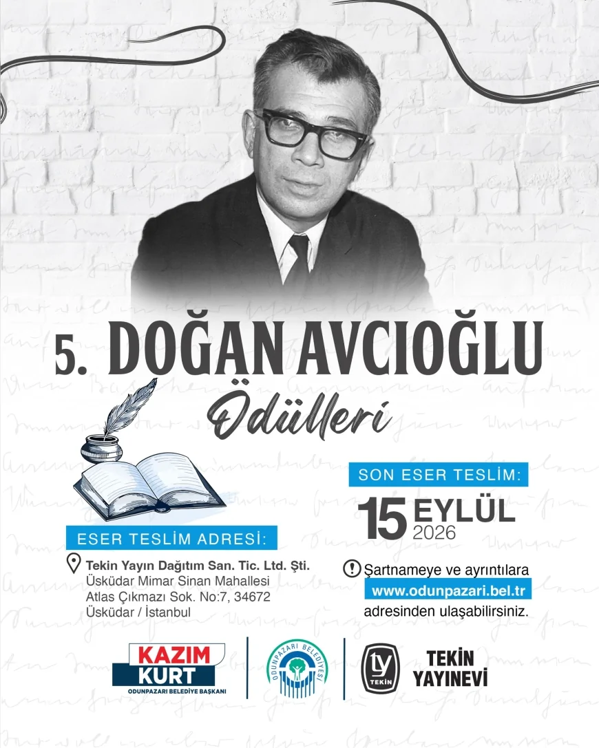 Odunpazarı Belediyesi 5. Doğan Avcıoğlu Ödülleri için başvuruları açtı