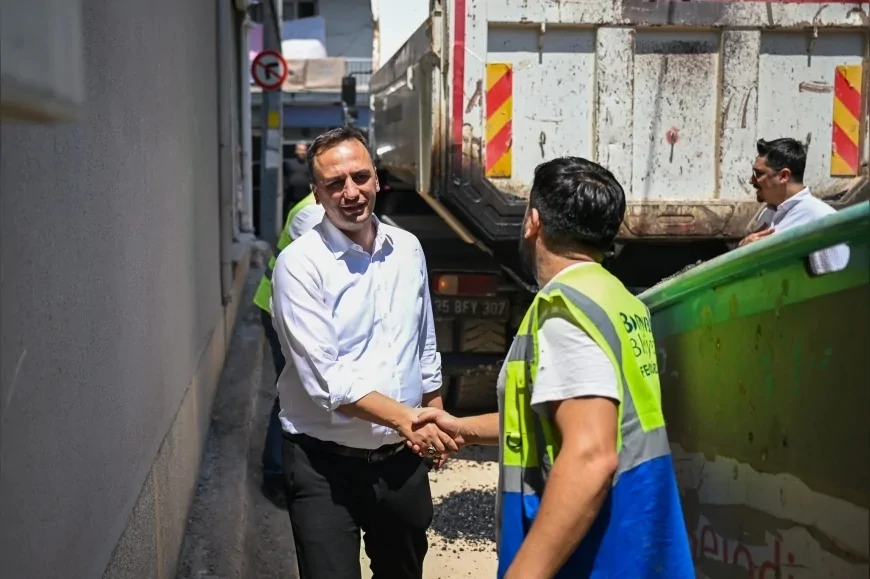 Bornova Belediye Başkanı Ömer Eşki: “Çamdibi halkına verdiğimiz asfalt sözünün takipçisiyiz”