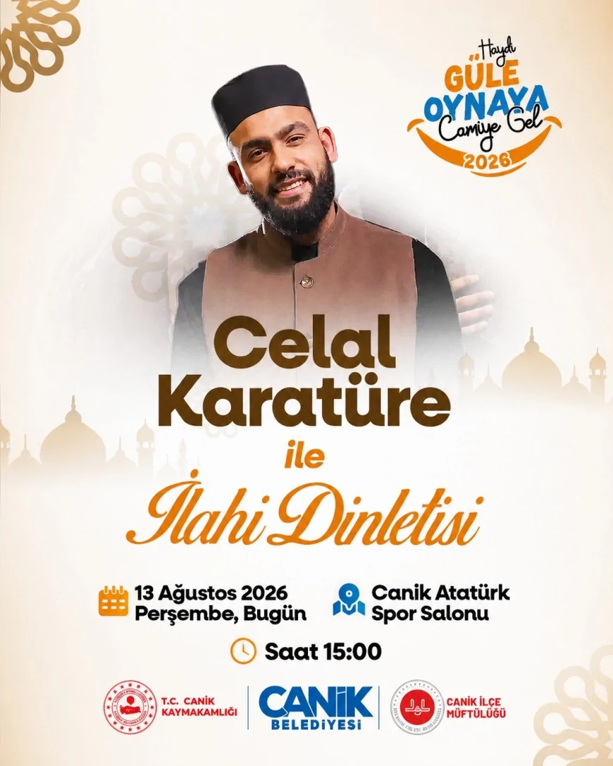 Canik’te 2 bin 500 çocuk hediyelerine kavuşacak, Celal Karatüre ilahileriyle sahne alacak