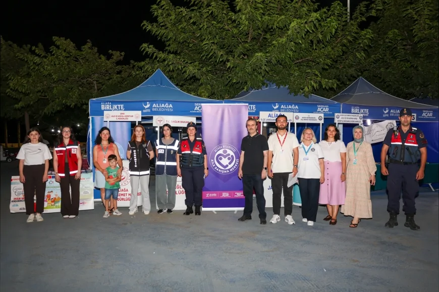 Aliağa’da bağımlılıkla mücadele ve aile farkındalığı için bilgilendirme stantları kuruldu