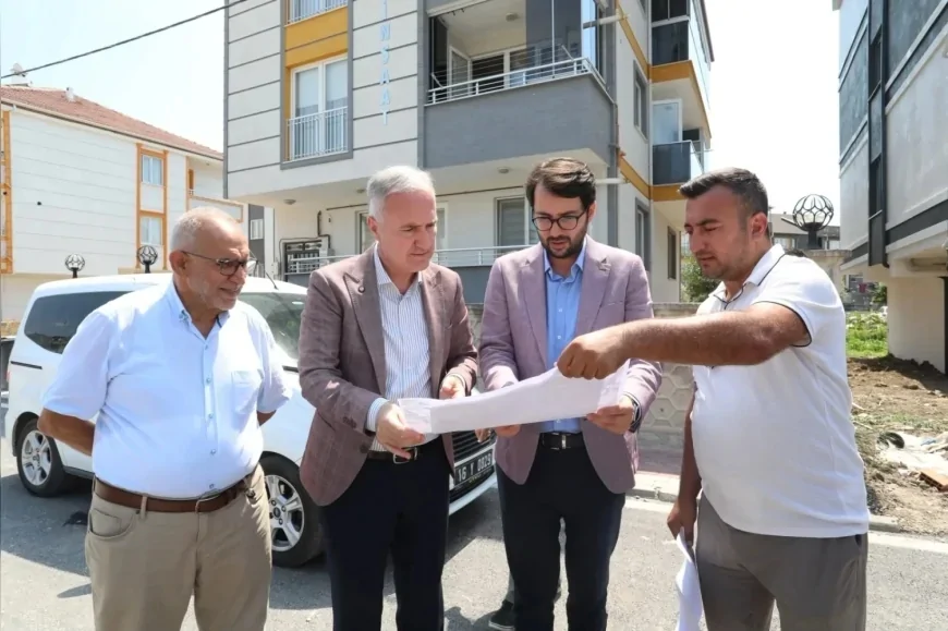 İnegöl Belediyesi Yeni Mahallede 64 Araçlık Ücretsiz Otoparkı Hizmete Açtı