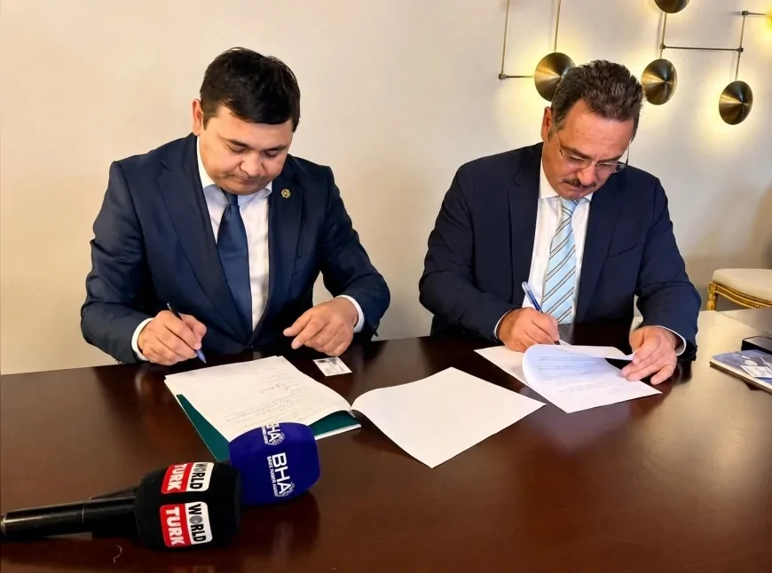 Balıkesir'de TİMBİR ile Özbekistan Gazeteciler Birliği arasında medya iş birliği mutabakatı imzalandı