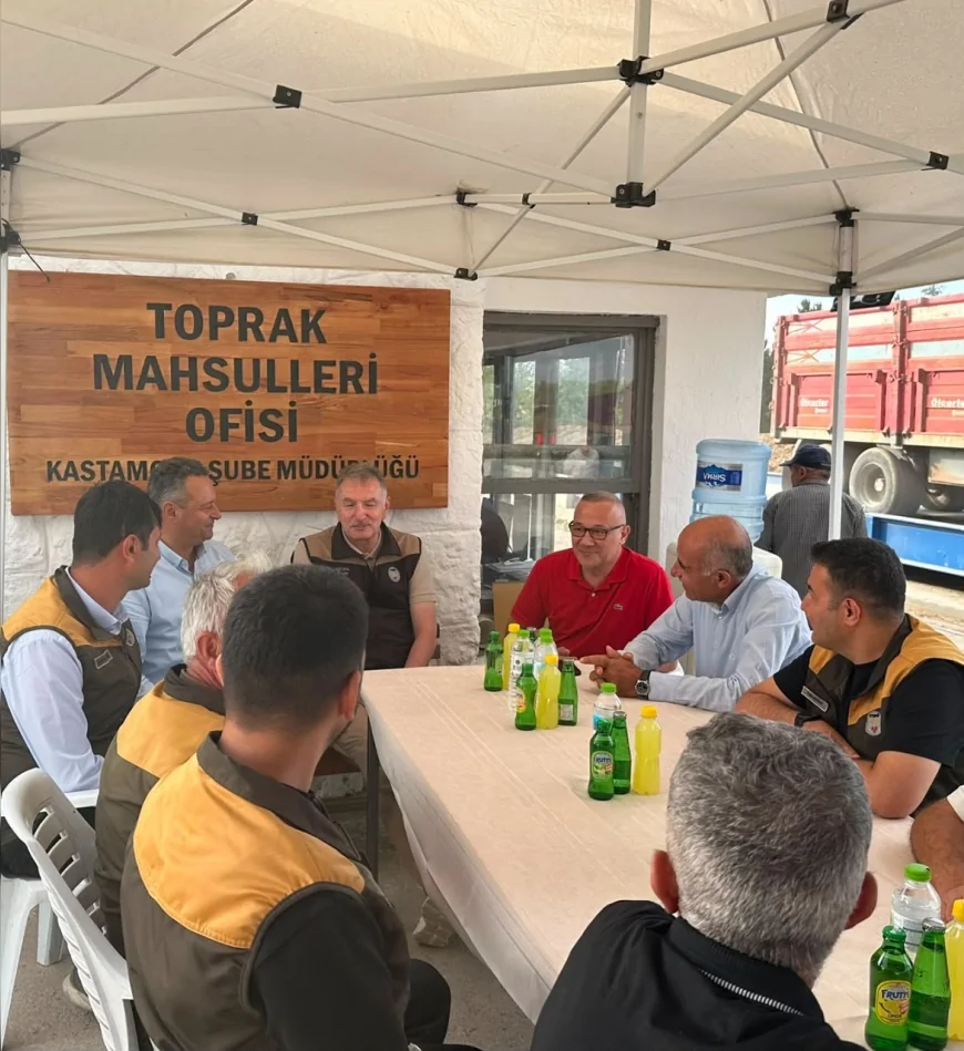 TMO Genel Müdürü Ahmet Güldal Kastamonu’da üreticilerin taleplerini yerinde dinledi