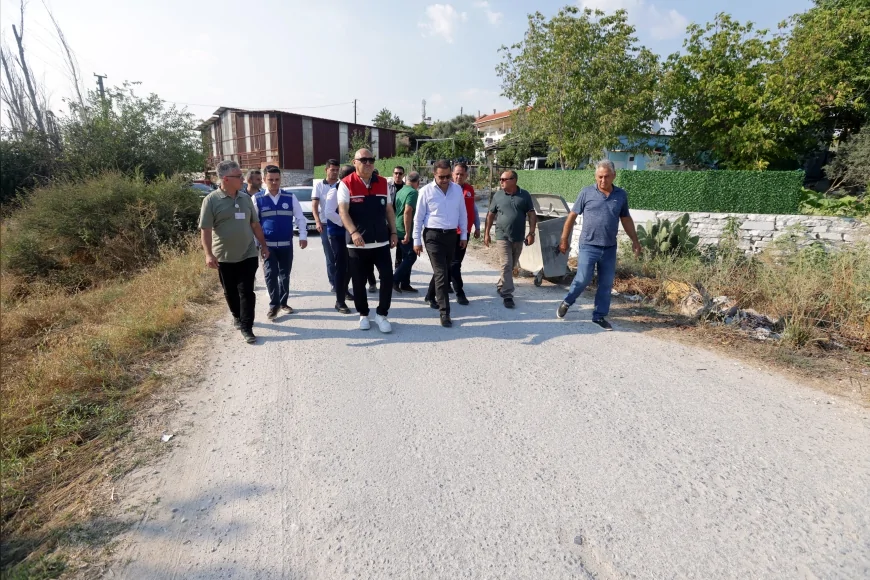 Muğla Büyükşehir Belediyesi Genel Sekreteri Tayfun Yılmaz Milas ve Yatağan’daki yatırımları yerinde inceledi