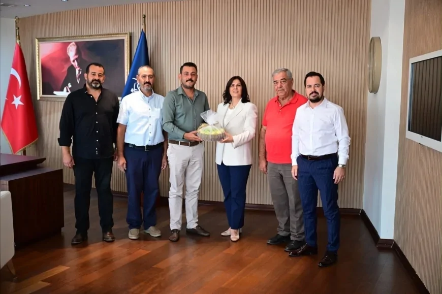 Aydın Büyükşehir Belediye Başkanı Özlem Çerçioğlu’na Germencik Ziraat Odası yönetiminden ziyaret