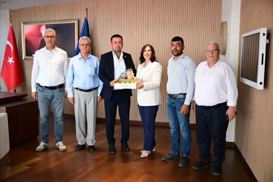 Aydın Büyükşehir Belediye Başkanı Özlem Çerçioğlu’na Koçarlı Ziraat Odası yönetiminden ziyaret