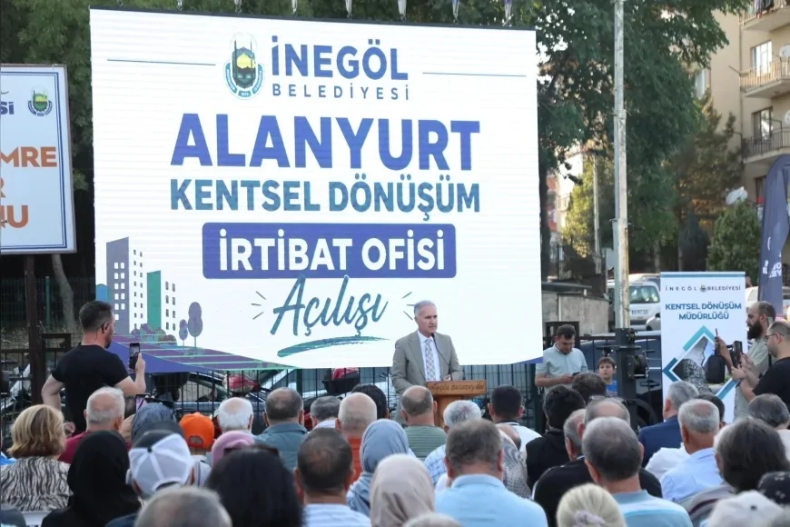 İnegöl Belediyesi, Alanyurt Kentsel Dönüşüm Projesini Sitelerde Bölge Sakinlerine Anlatıyor
