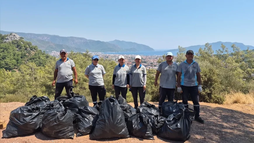 Marmaris’te seyir noktaları temizlendi, yangın riskine karşı duyarlılık çağrısı yapıldı