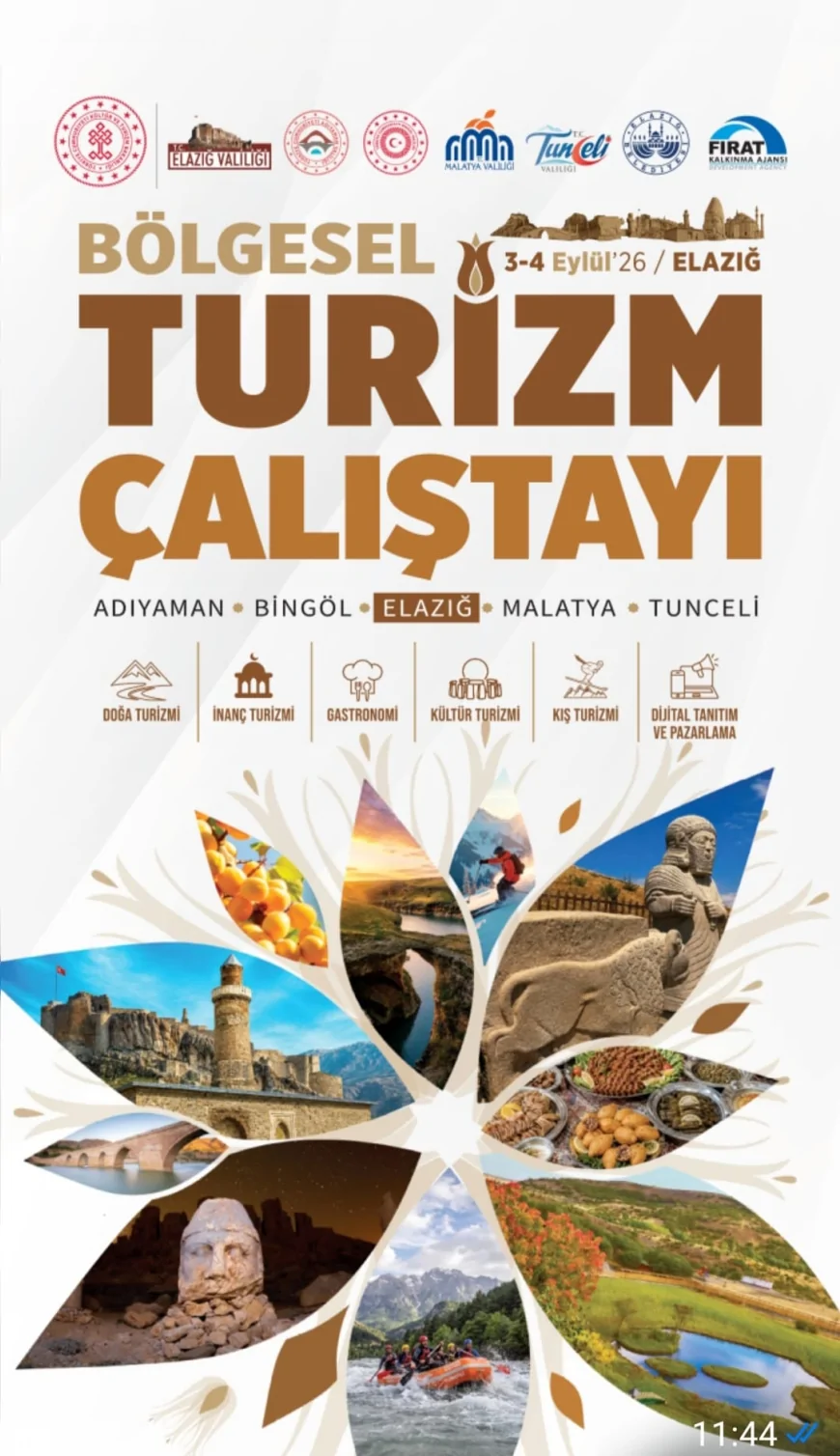 Elazığ’da Bölgesel Turizm Çalıştayı Doğa, İnanç, Gastronomi ve Dijital Tanıtım Başlıklarıyla Gerçekleştirilecek