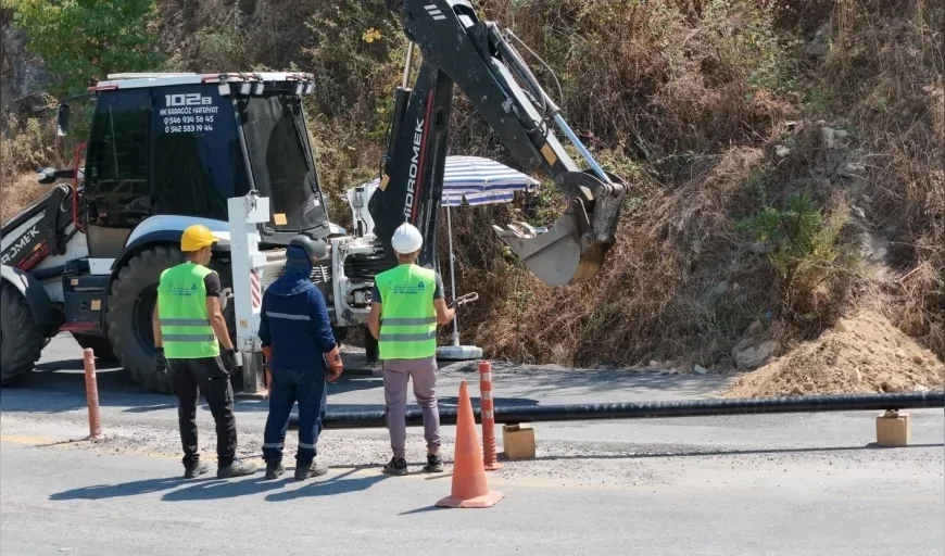 Aydın Büyükşehir Belediyesi, Sultanhisar ve Köşk’te mahallelerin kaynak suyu hatlarını yeniliyor