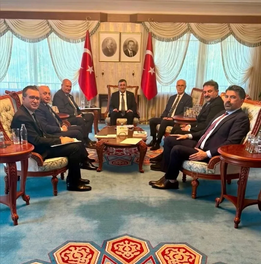 Ankara Ticaret Odası Başkanı Gürsel Baran ve Ankara Kent Konseyi Başkanı Halil İbrahim Yılmaz’dan Cevdet Yılmaz’a Ankara ziyareti
