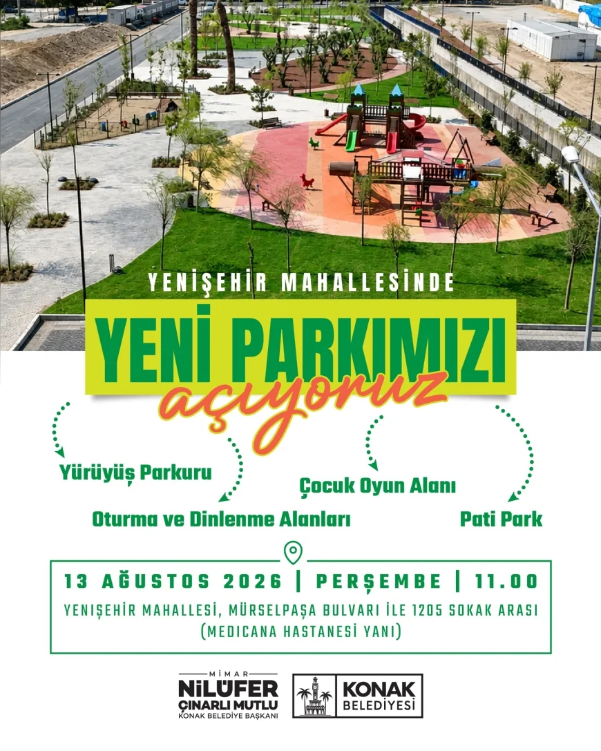 Yenişehir Mahallesi’nde 6 bin metrekarelik park vatandaşların kullanımına açılıyor