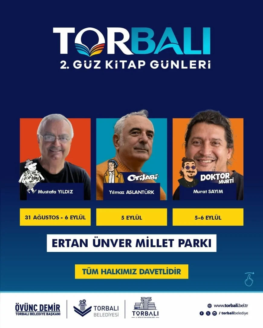 Torbalı’da 104. yıla 104 konukla Güz Kitap Günleri için geri sayım başladı