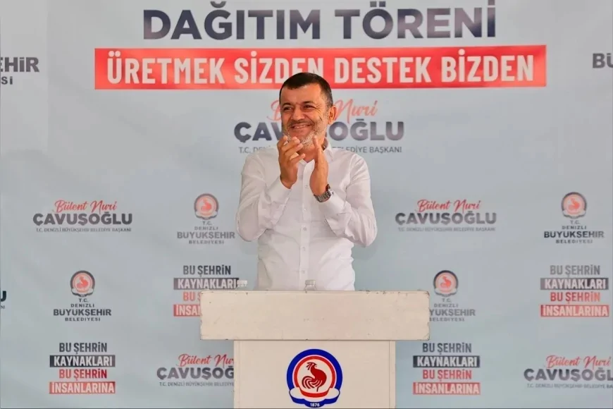 Denizli Büyükşehir Belediye Başkanı Bülent Nuri Çavuşoğlu: “Her zaman çiftçimizin yanında olmaya devam edeceğiz”