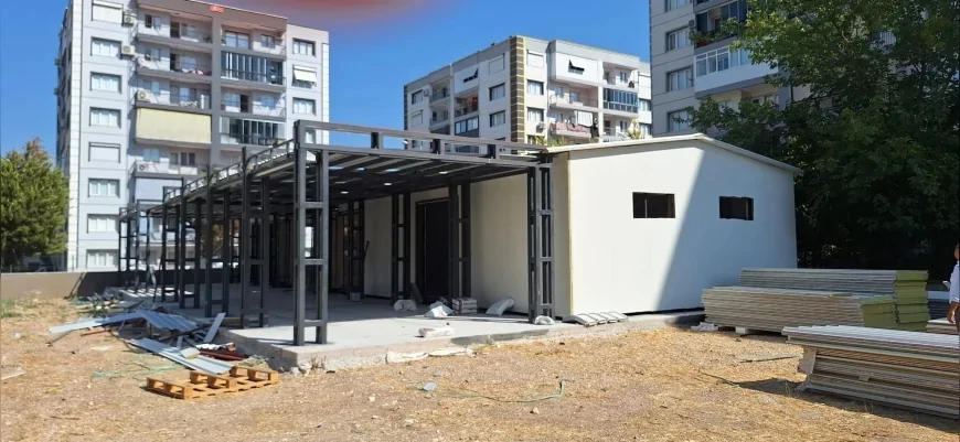 İzmir Büyükşehir Belediyesi’nin Buca’daki iki yeni taziye evinde çalışmalar yüzde 75’e ulaştı