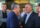 Yeni Parti Genel Başkanı Özgür Özel ve beraberindeki heyetten Nuri Aslan’a taziye ziyareti