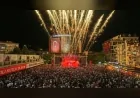 Aydın’da kurtuluşun 104. yıl dönümü coşkusu Atatürk Kent Meydanı’nda on binleri buluşturdu
