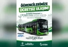 Denizli Büyükşehir Belediyesi otobüsleri eğitim yılının ilk haftasında öğrencilere ücretsiz