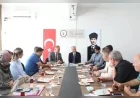 İnegöl Belediye Başkanı Alper Taban Mediha Hayri Çelik Fen Lisesi’nde semt sahası çalışmalarını inceledi