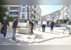 Milas Belediyesi cadde ve sokakları yeniliyor, parke kaplama çalışmaları ilçeye yayılıyor