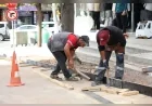 Derince’de Çenedağ ve Sırrıpaşa mahallelerinde üstyapı ve yaya yolu düzenlemeleri sürüyor