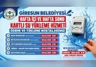 Giresun Belediyesi Kartlı Su Sayacı Yükleme Noktalarını ve Hafta Sonu Hizmet Saatlerini Açıkladı