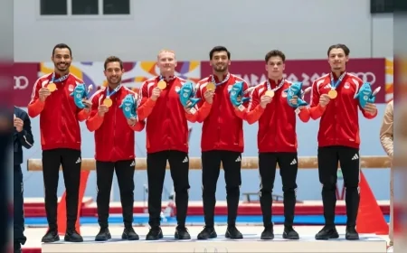 İzmir Büyükşehir Belediyesi Spor Kulübü Milli Jimnastikçisi Altan Doğan Akdeniz Oyunları’nda Takım Altını Kazandı