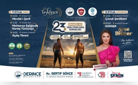 Derince’de 23. Taşköprü Hasat Sonu Festivali üç gün sürecek etkinliklerle İshakçılar’da yapılacak