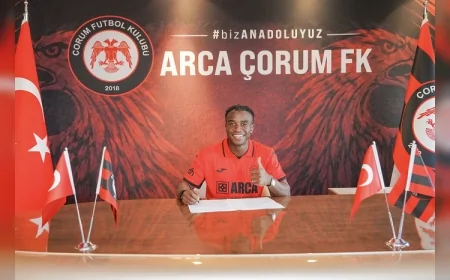 ARCA Çorum FK, Alman Milli Santrfor Youssoufa Moukoko’yu Satın Alma Opsiyonuyla Kadrosuna Kattı
