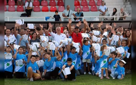 Yalova Belediyesi Yaz Spor Okulları’nda 482 sporcu belgelerini aldı, gelecek yıl hedef 1.000 sporcu