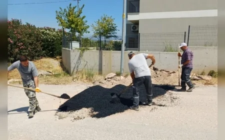 Menderes Belediye Başkan V. Asuman Şen: “Tüm hasarlı yollarımızda yama çalışması başlattık”