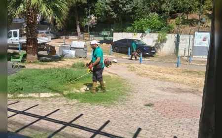 Efeler’in Parklarında Düzenli Bakım Sürüyor, Ekipler Dört Mahallede Çalışma Yürüttü