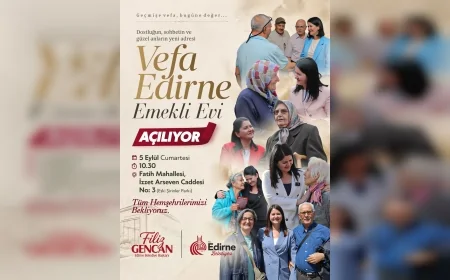 Edirne Belediye Başkanı Filiz Gencan: “Vefa Edirne Emekli Evi dayanışmanın ve birlikte üretmenin merkezi olacak”