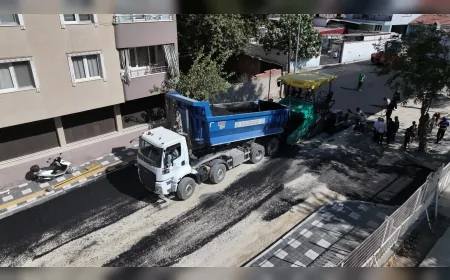 Salihli’de Çiçek Caddesi Yenileniyor: 3 Bin Ton Sıcak Asfalt Serilecek