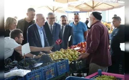 Zafer Partisi Genel Başkanı Prof. Dr. Ümit Özdağ Dikmen Pazarı’nda esnaf ve vatandaşlarla buluştu