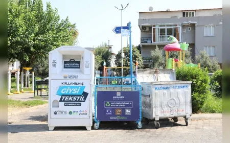 Marmaris’te Geri Dönüşüm Atıkları Mavi Konteynerlerde Ayrı Toplanacak