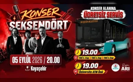 Nevşehir Belediyesi’nden Seksendört Konseri İçin Ücretsiz Servis Seferleri