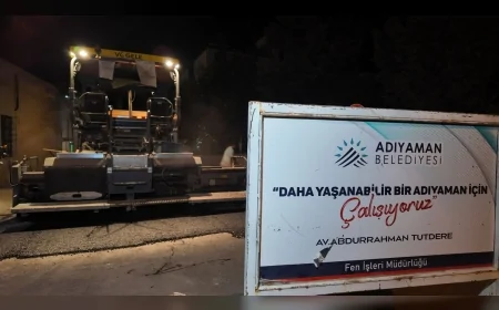 Adıyaman Belediye Başkanı Abdurrahman Tutdere: “Altyapısı tamamlanan bölgeleri vakit kaybetmeden asfaltla buluşturuyoruz”