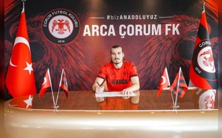 Arca Çorum FK, A Millî Takım’ın tecrübeli savunmacısı Çağlar Söyüncü ile 2 yıllık sözleşme imzaladı