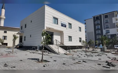 Adıyaman’da Kemal-Sultan Aslan Taziye Evi açılışa hazırlanıyor, son rötuşlar yapılıyor