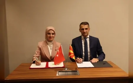 Aile ve Sosyal Hizmetler Bakanı Mahinur Özdemir Göktaş Kuzey Makedonya’da sosyal hizmetler alanında iş birliği mutabakatı imzaladı