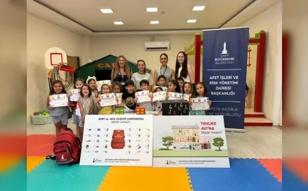 İzmir’de afet farkındalığı çocuk yaşta başlıyor: 3 bin 520 çocuğa eğitim verildi