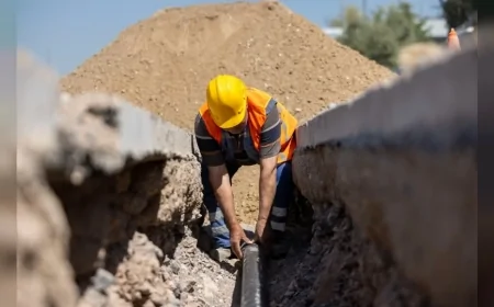 İzmir’in kuzeyinde 147 milyon liralık su altyapı yatırımı yüzde 52 seviyesine ulaştı