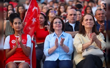 Maltepe Meydanı’nda Filenin Sultanları’nın Avrupa şampiyonluğu dev ekranda kutlandı