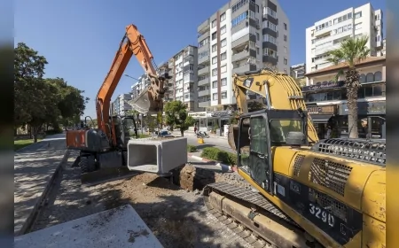 Bergama’da taşkın riskine karşı 10 milyon liralık altyapı yatırımıyla yeni hat kuruluyor