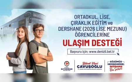 Denizli Büyükşehir Belediye Başkanı Bülent Nuri Çavuşoğlu: “Gençlerimizin eğitim hayatlarında yanlarında olmaya devam edeceğiz”